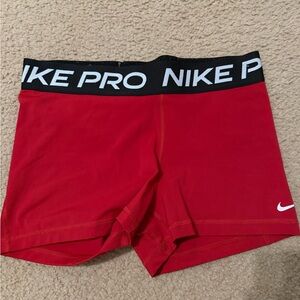 Nike Pro Dri-FIT Red Shorts